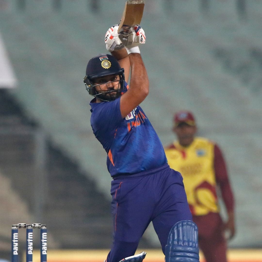 Rohit Sharma started off like a train during the Indian innings.